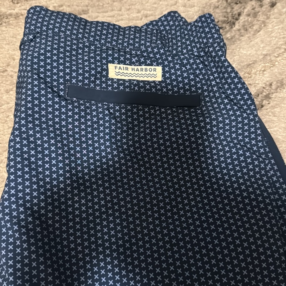 Fair Harbor Navy Geometric Swim Shorts - Picture 4 of 4